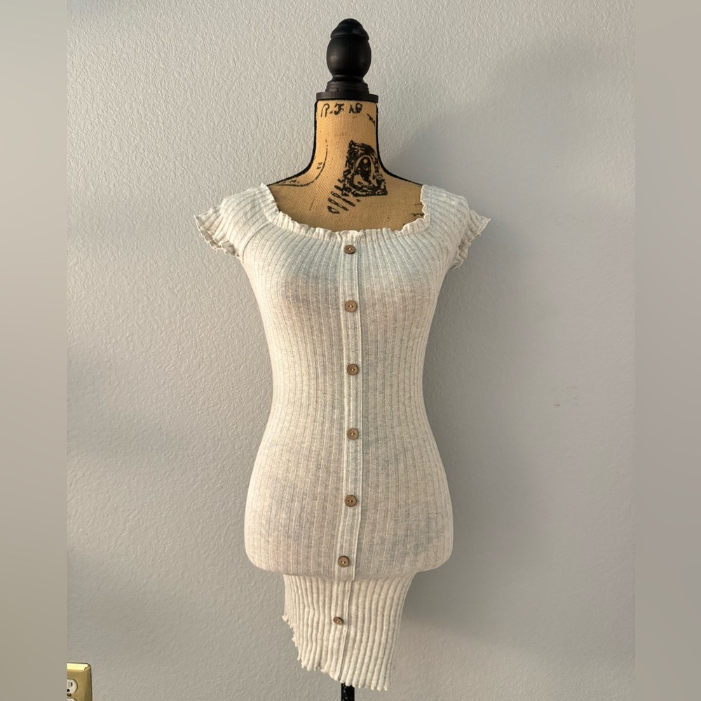Capped Sleeve/Off The Shoulder Mini Dress